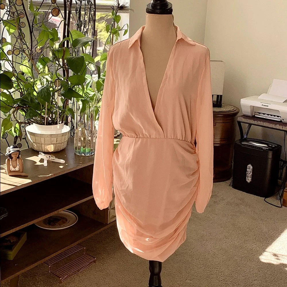 Chiffon fabric dresses Size 10 NWT - Picture 4 of 11